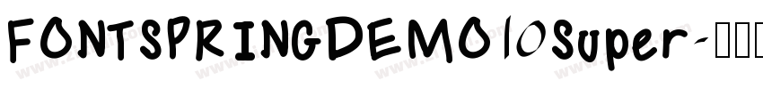 FONTSPRINGDEMO Super字体转换